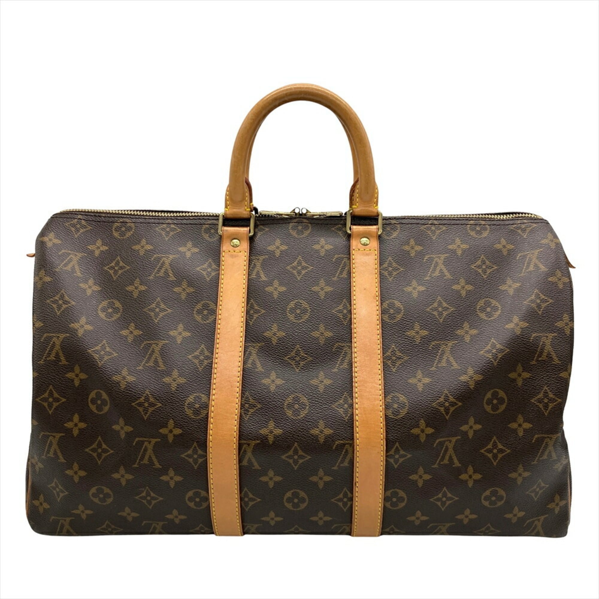 Louis Vuitton Brown Monogram Canvas Boston Bag (Pre-Owned)