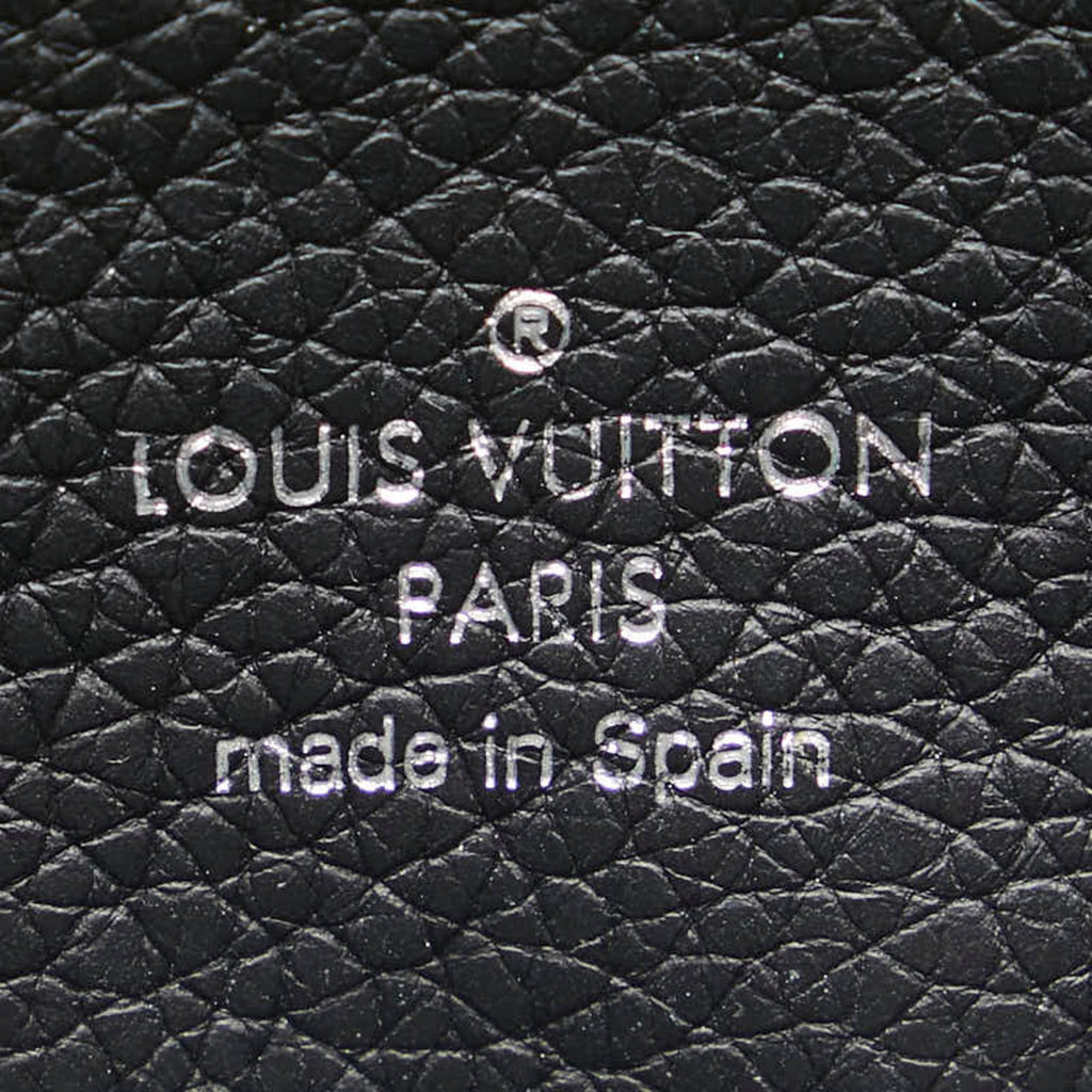 Louis Vuitton Black Noir Leather Coin Purse/Coin Case (Pre-Owned)