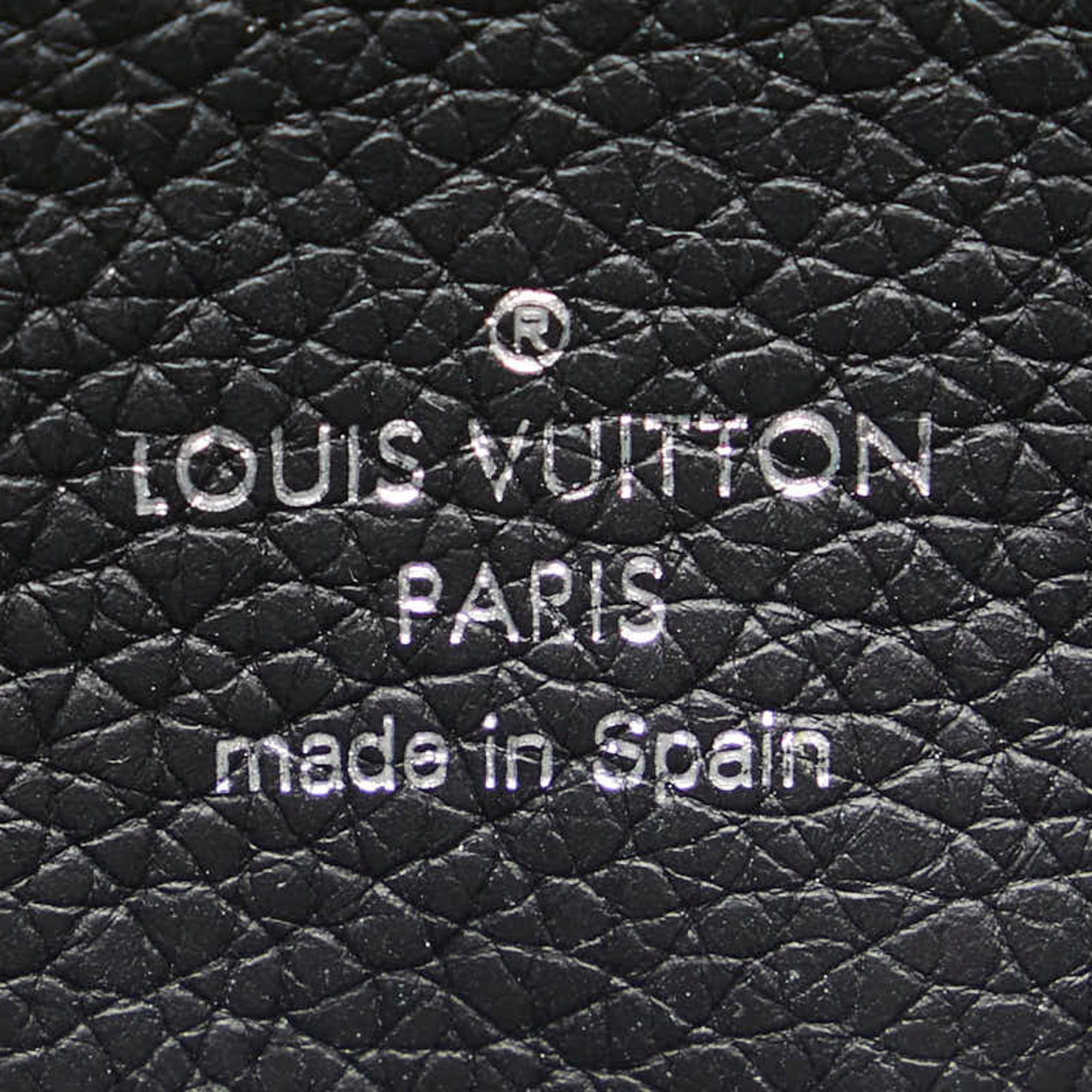 Louis Vuitton Black Noir Leather Coin Purse/Coin Case (Pre-Owned)