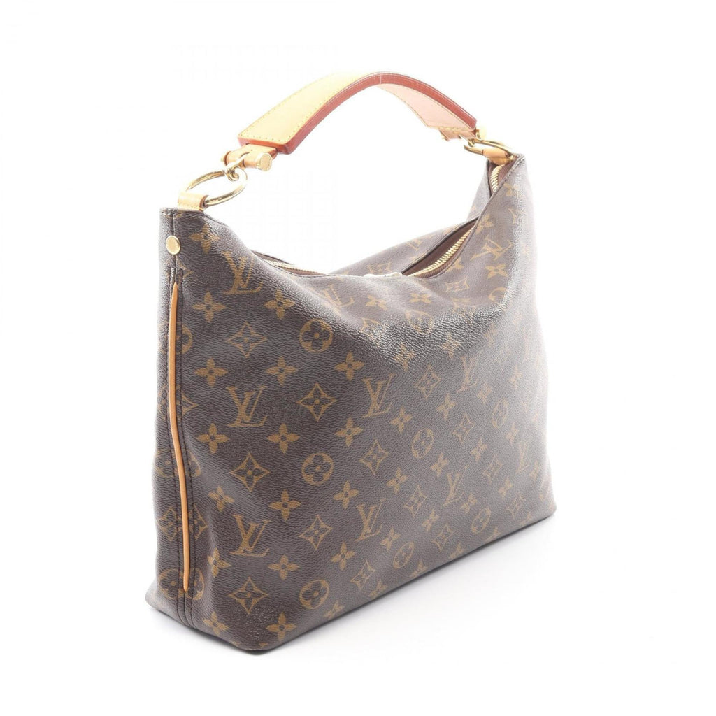 Louis Vuitton Monogram Brown Coated Canvas Leather Shoulder Bag (Pre-Owned)