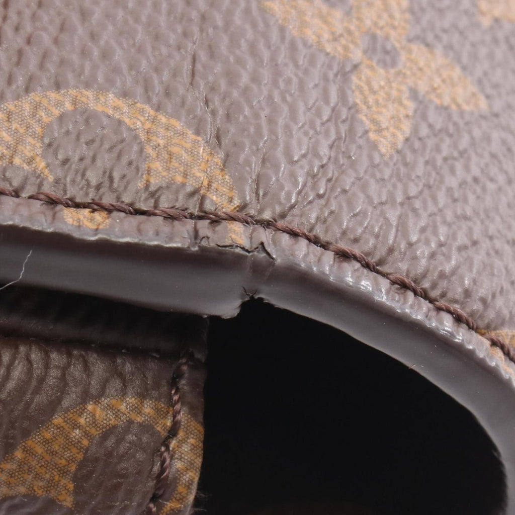Louis Vuitton Brown Monogram Coated Canvas Leather Handbag Pochette (Pre-Owned)