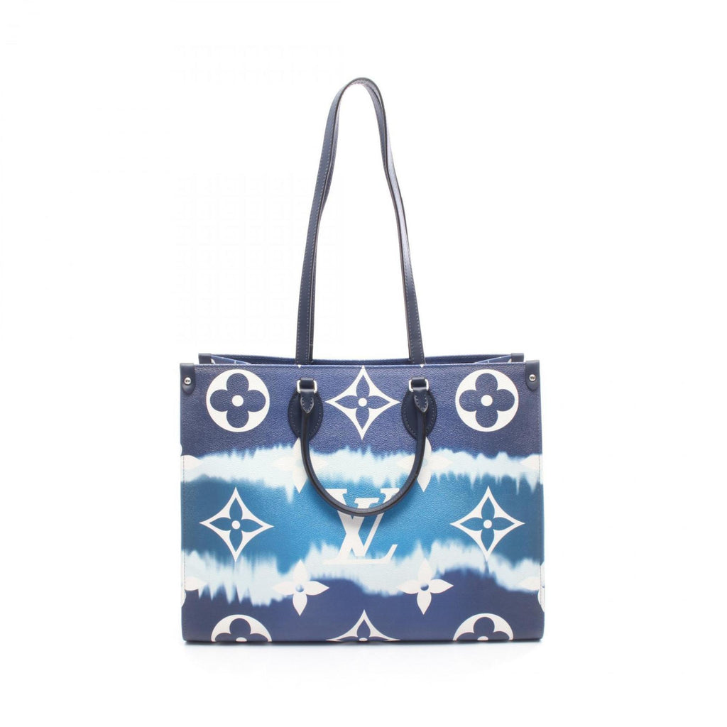 Louis Vuitton Multi-Color Navy White Coated Canvas Pvc Leather Shoulder Bag (Pre-Owned)