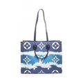 Louis Vuitton Multi-Color Navy White Coated Canvas Pvc Leather Shoulder Bag (Pre-Owned)