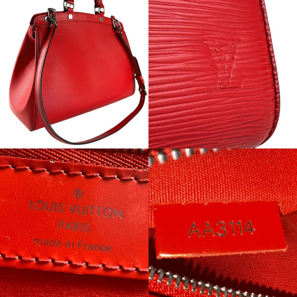 Louis Vuitton Red Color Epi Leather Handbag Shoulder Bag (Pre-Owned)