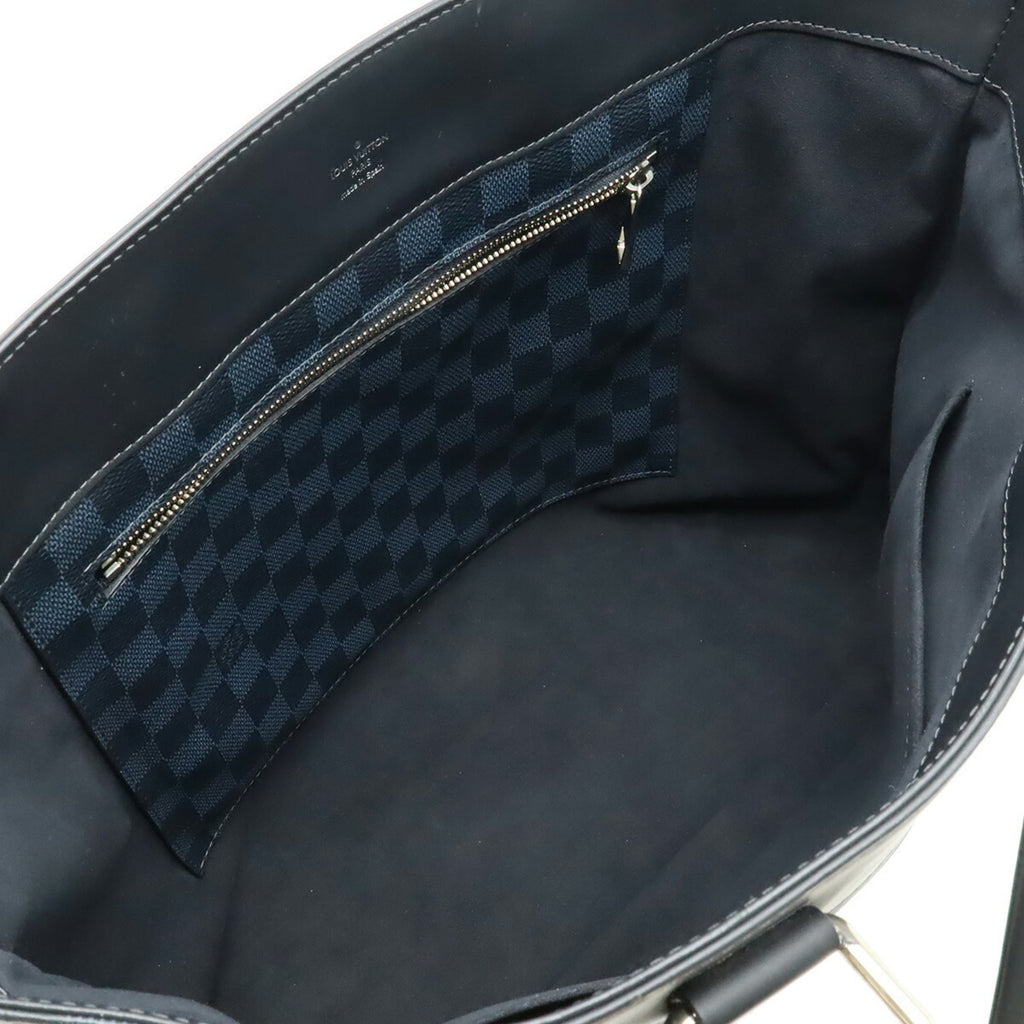 Louis Vuitton Damier Cobalt Black Blue Pvc Shoulder Bag Tote Bag (Pre-Owned)