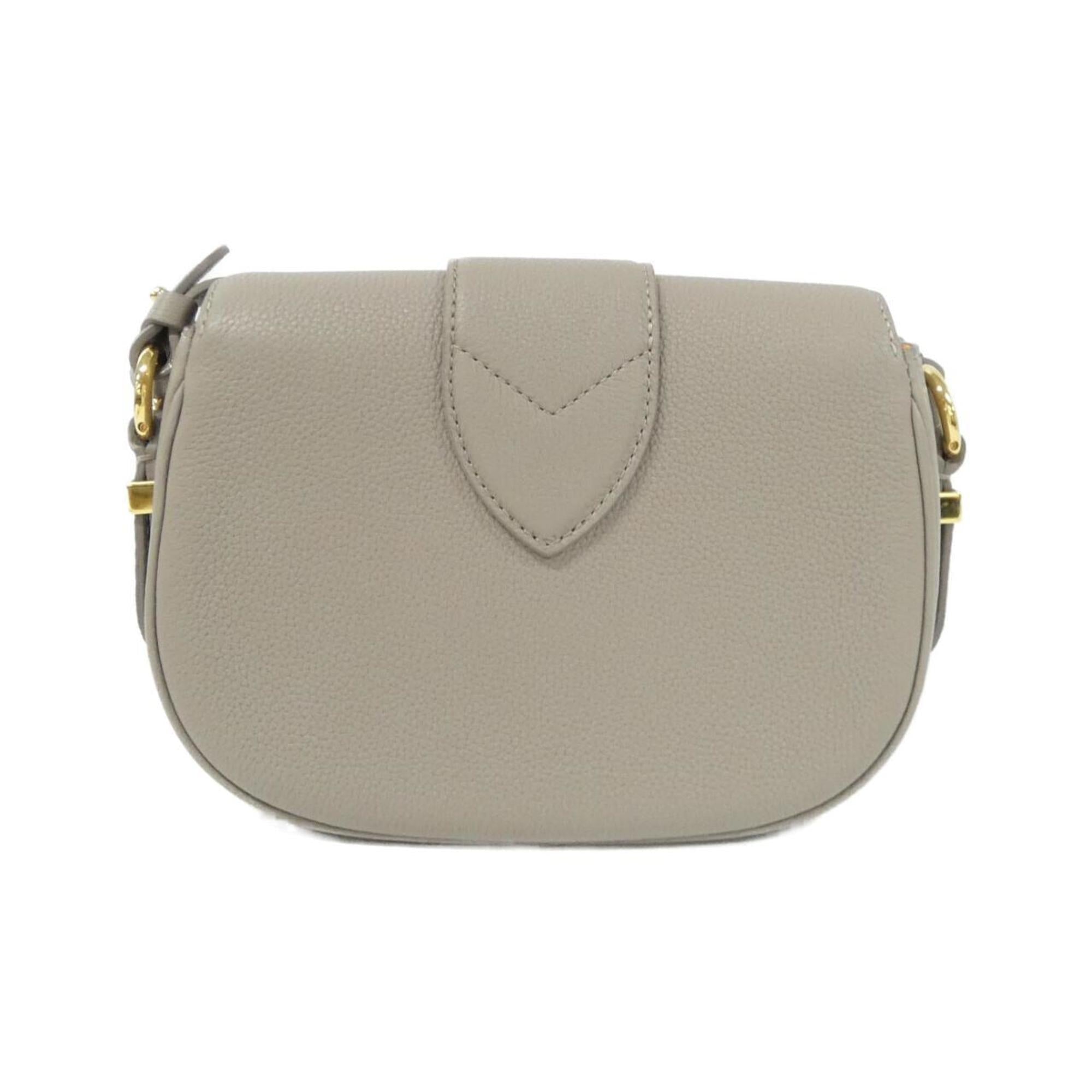 Louis Vuitton Gris Leather Shoulder Bag (Pre-Owned)