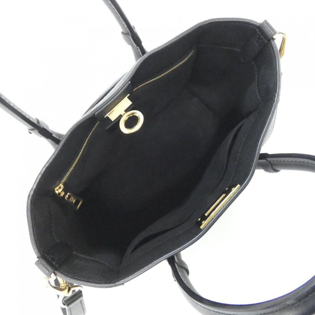 Louis Vuitton Black Coated Canvas Leather Handbag (Pre-Owned)
