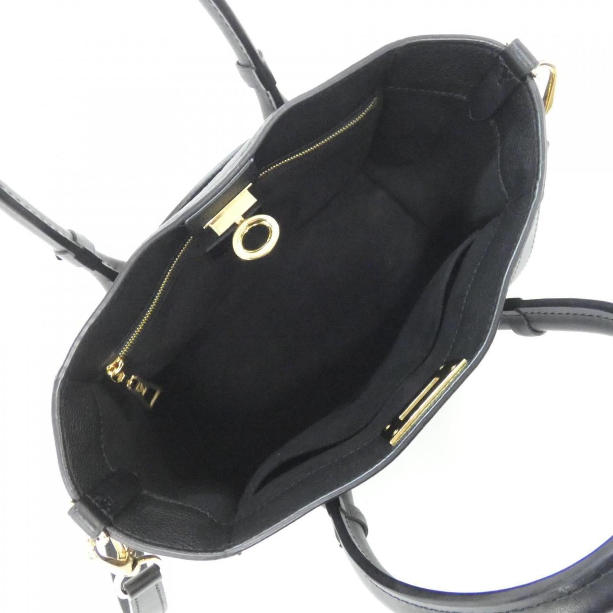 Louis Vuitton Black Coated Canvas Leather Handbag (Pre-Owned)