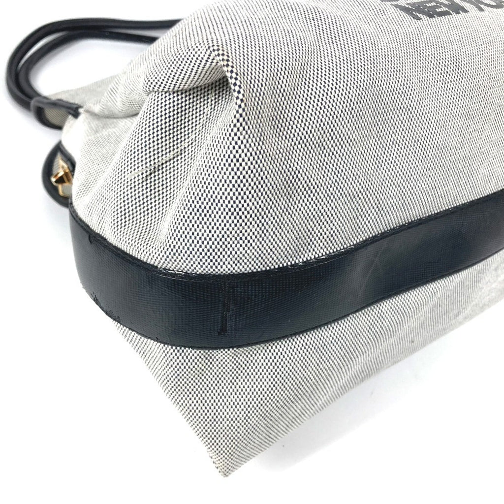 Louis Vuitton Black Galle Yellow Leather Canvas Boston Bag Shoulder Bag Tote Bag (Pre-Owned)