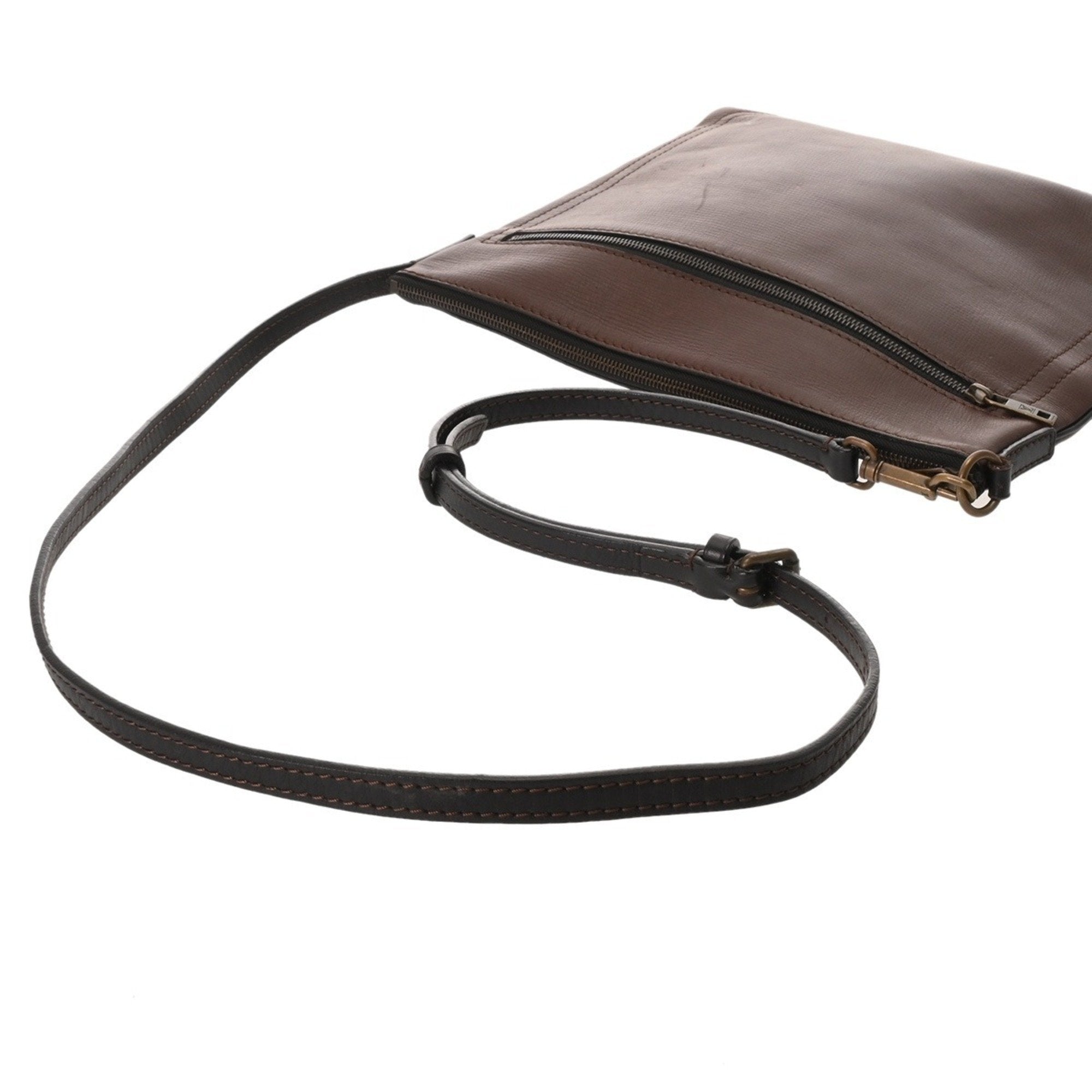 Louis Vuitton Coffee Utah Leather Shoulder Bag (Pre-Owned)