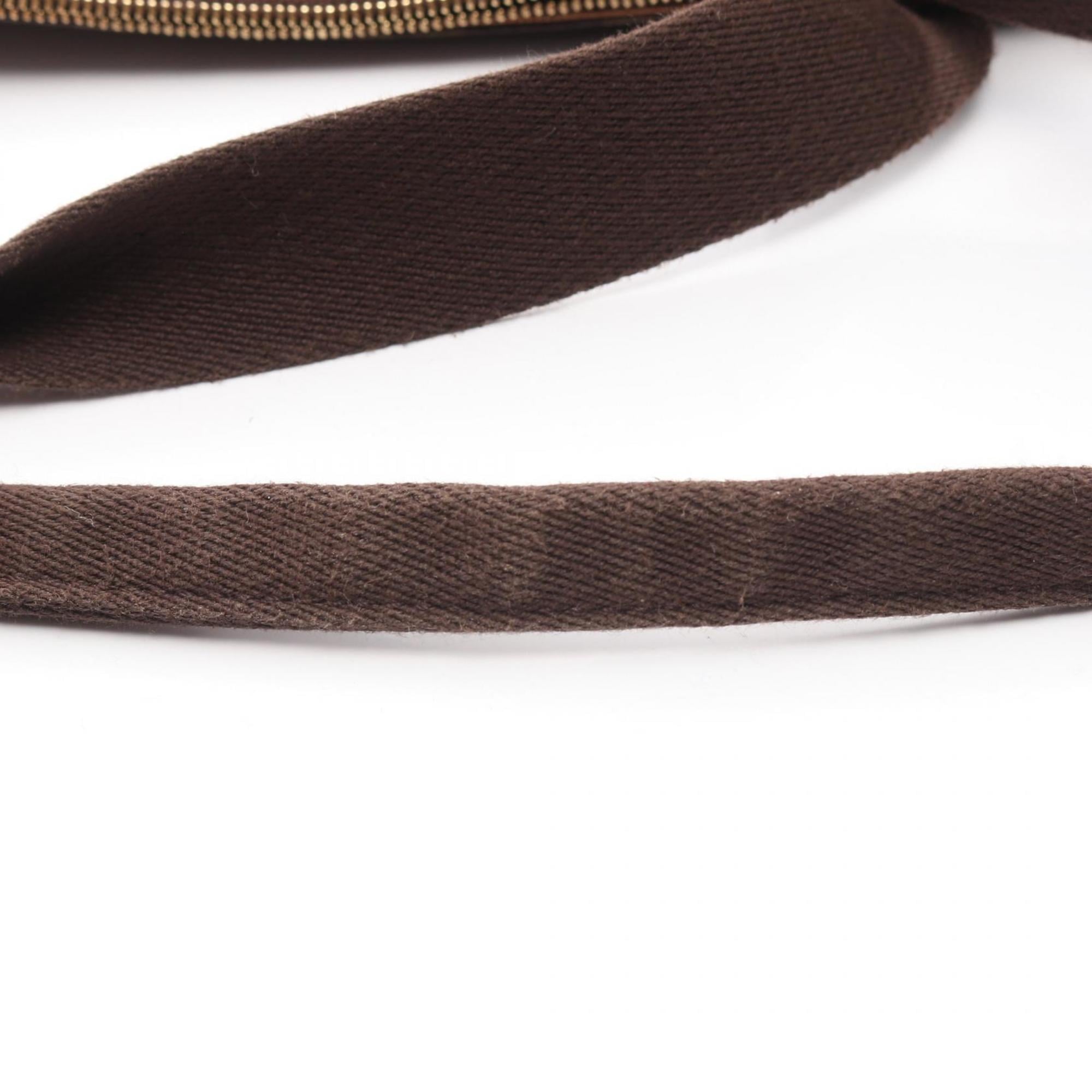 Louis Vuitton Brown Monogram Coated Canvas Leather Tote Bag (Pre-Owned)