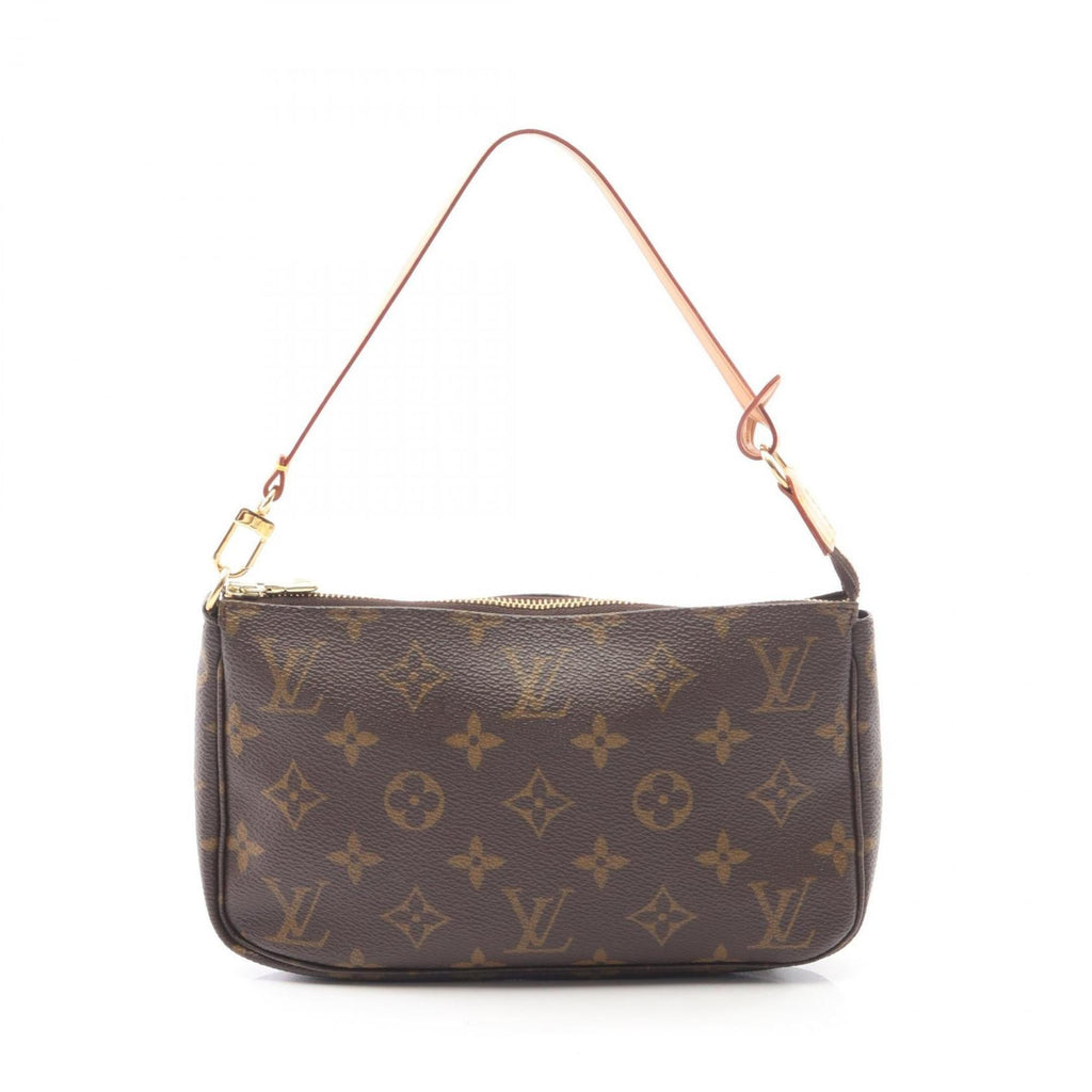 Louis Vuitton Brown Coated Canvas Pvc Monogram Leather Handbag (Pre-Owned)