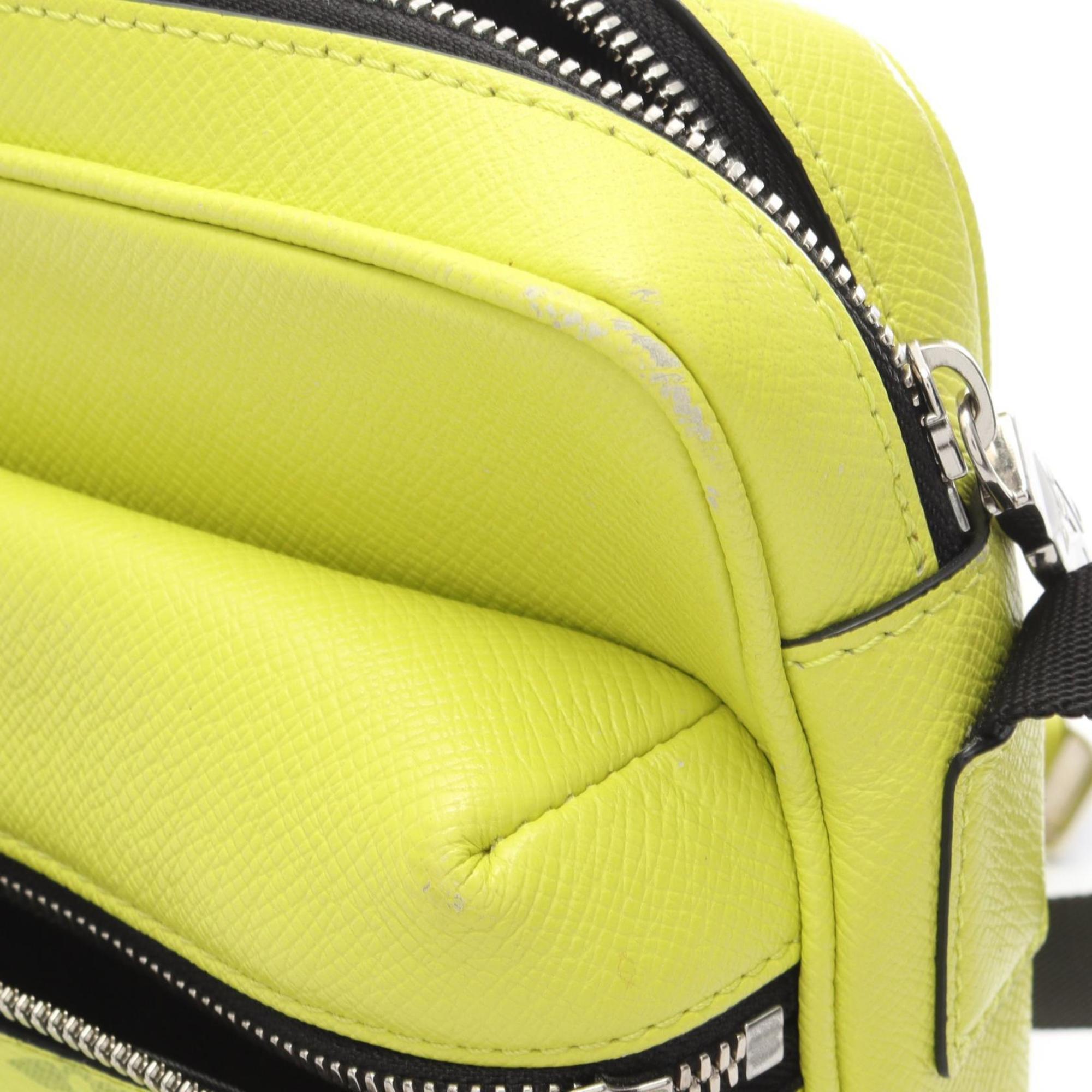 Louis Vuitton Jaune Yellow Coated Canvas Leather Shoulder Bag (Pre-Owned)