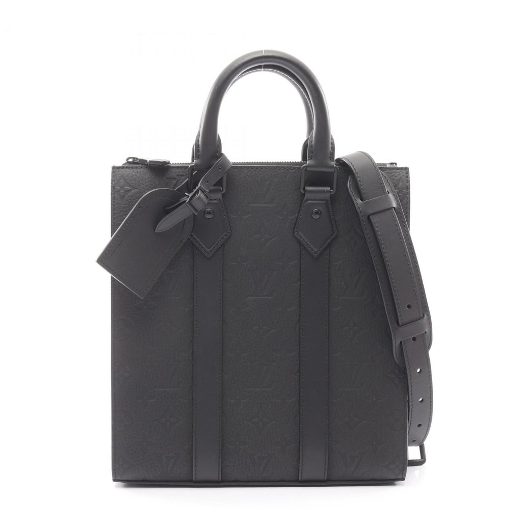 Louis Vuitton Black Noir Leather Handbag Tote Bag (Pre-Owned)