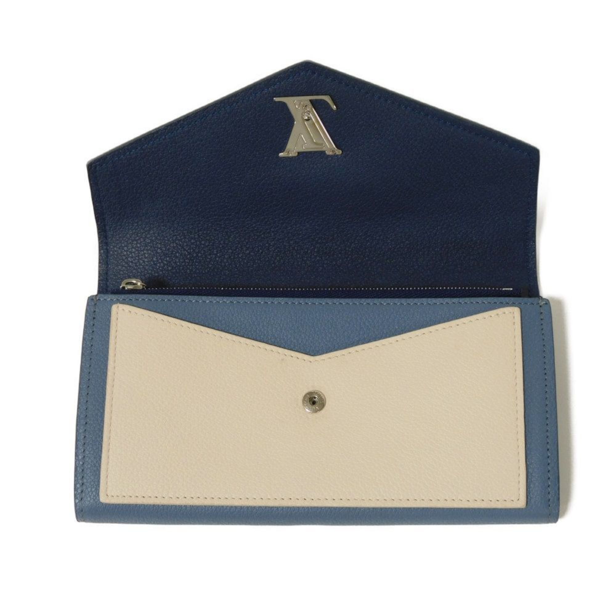 Louis Vuitton Blue Jean Long Wallet (Bi-Fold) (Pre-Owned)
