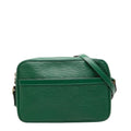 Louis Vuitton Borneo Green Leather Shoulder Bag (Pre-Owned)