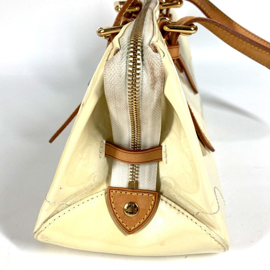 Louis Vuitton Pearl White Monogram Vernis Handbag Shoulder Bag Tote Bag (Pre-Owned)