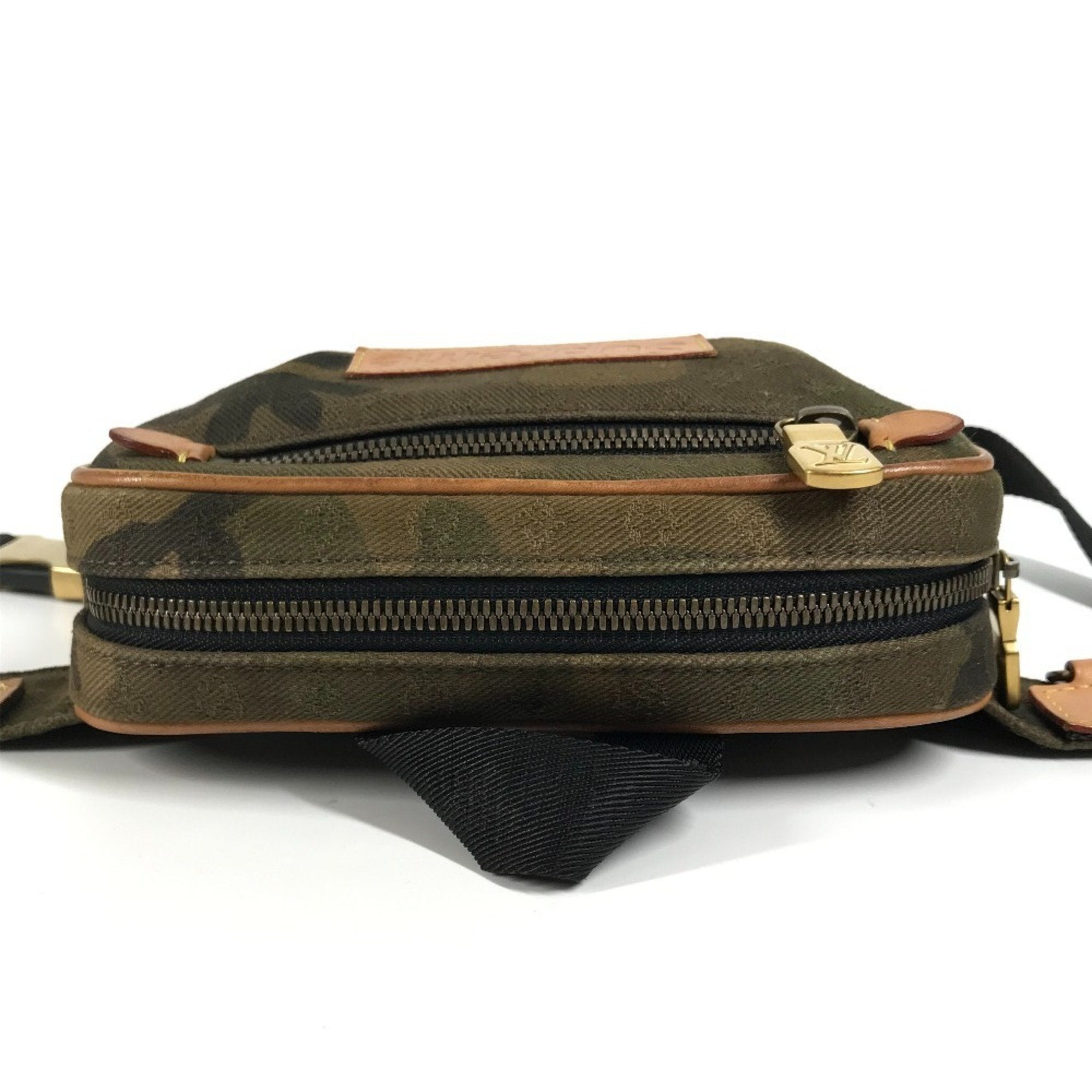 Louis Vuitton Camouflage Khaki Monogram Monogram Sling Bag (Pre-Owned)