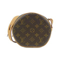Louis Vuitton Marron Coated Canvas Shoulder Bag (Pre-Owned)