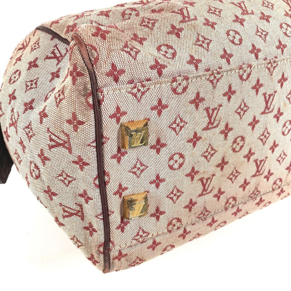 Louis Vuitton Cerise Monogram Red Color Monogram Mini Boston Bag Handbag (Pre-Owned)