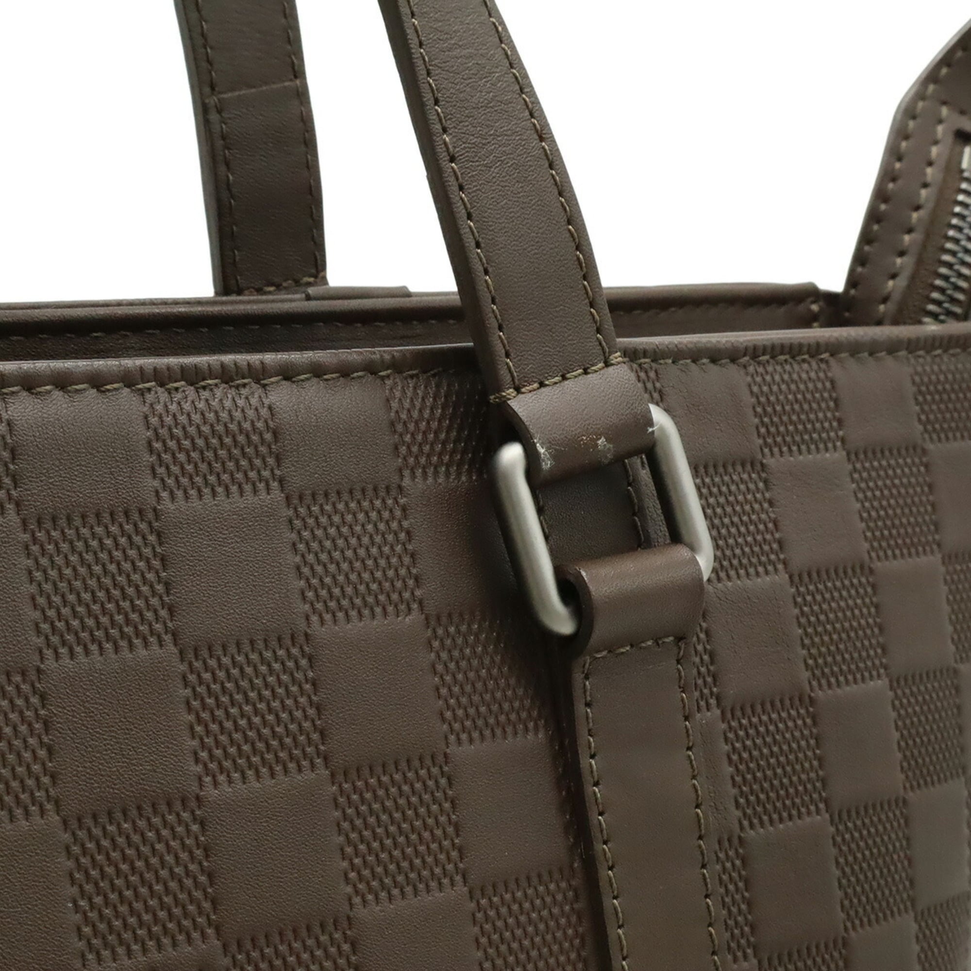 Louis Vuitton Meteor Damier Infini Leather Shoulder Bag Tote Bag (Pre-Owned)
