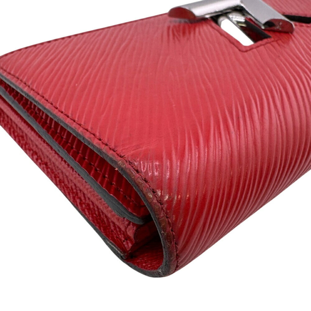 Louis Vuitton Red Color Epi Leather Long Wallet (Bi-Fold) (Pre-Owned)