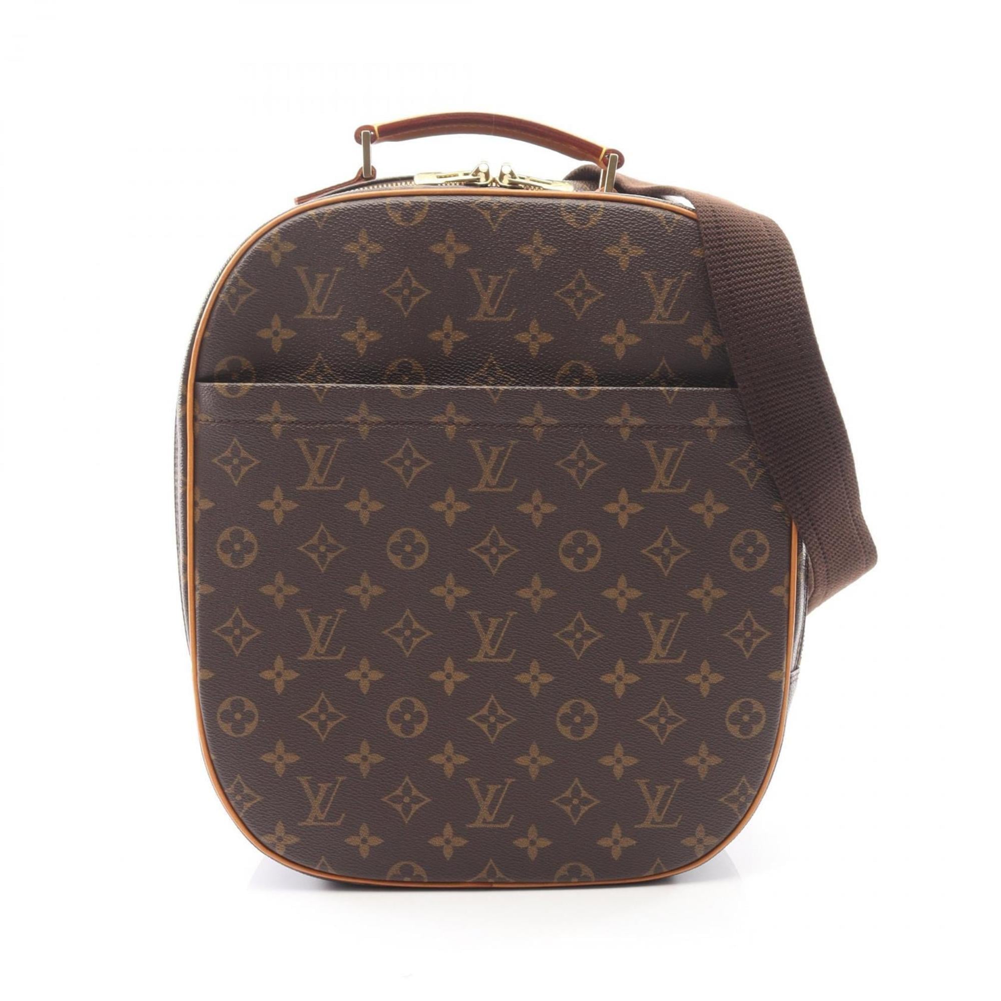 Louis Vuitton Monogram Brown Coated Canvas Leather Handbag (Pre-Owned)