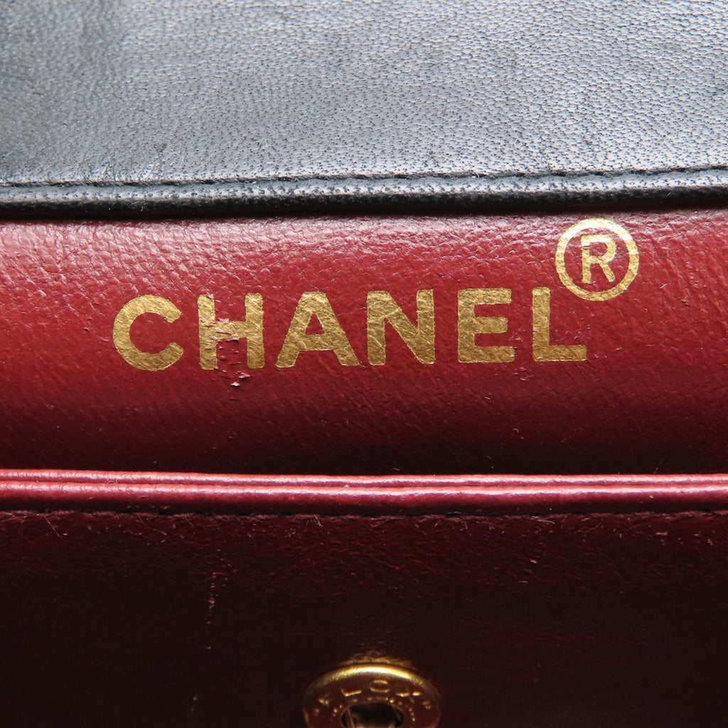 Vintage CC Chain Flap Bag Quilted Lambskin Small