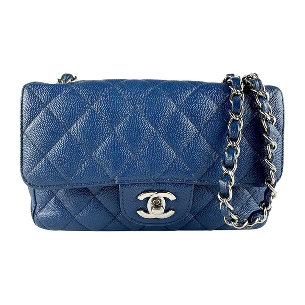 Classic Single Flap Bag Quilted Caviar Mini