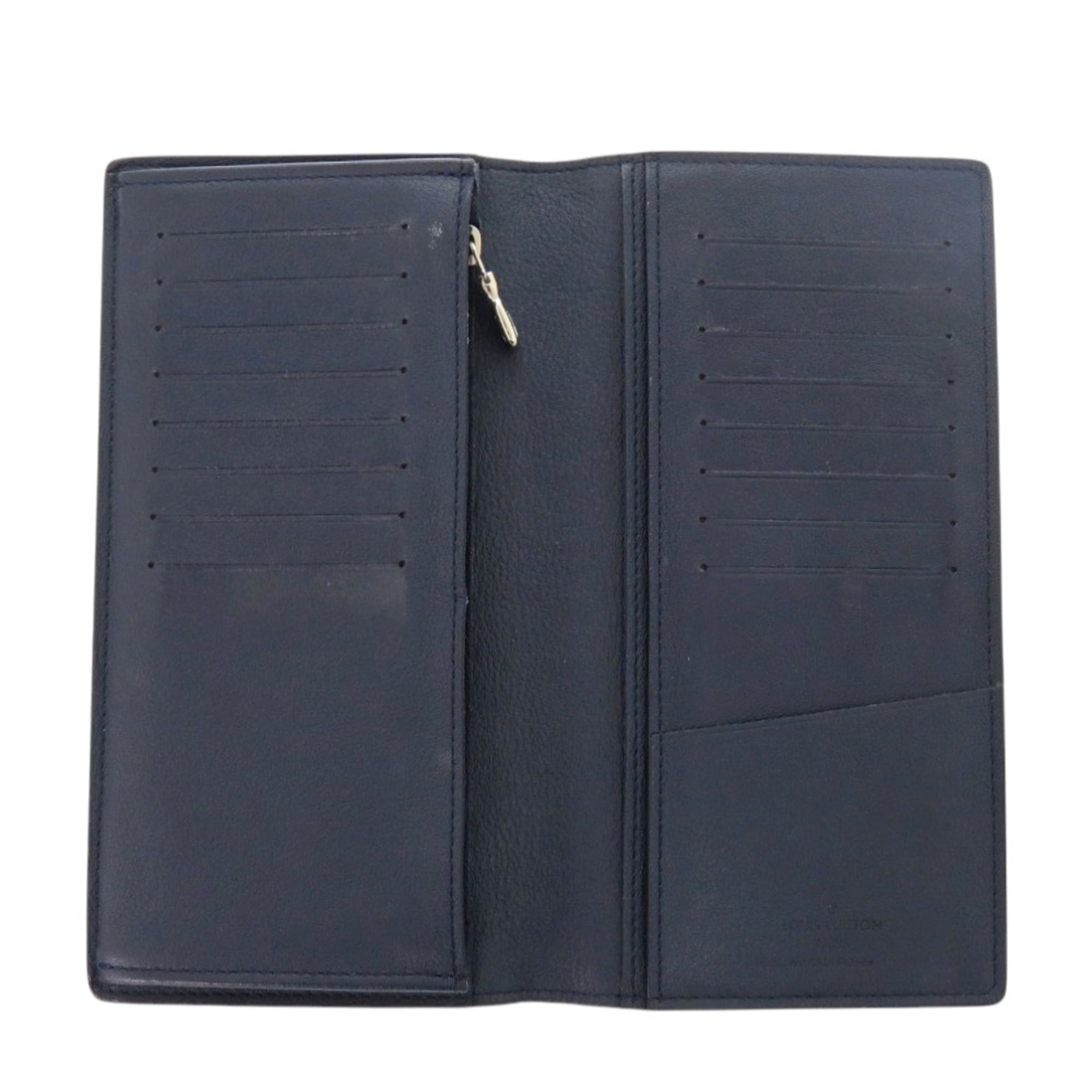 Louis Vuitton Ocean Leather Long Wallet (Bi-Fold) (Pre-Owned)