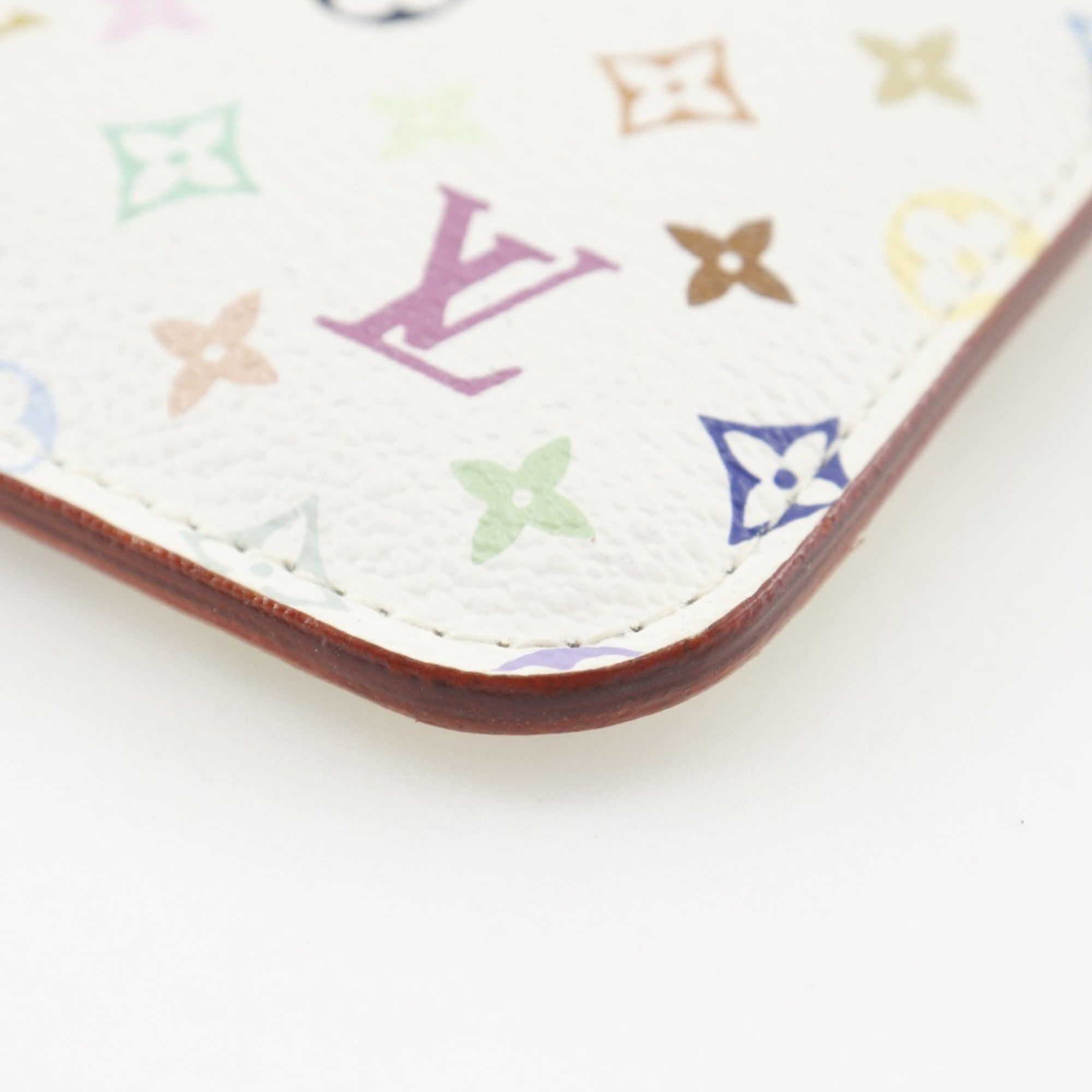 Louis Vuitton Multi-Color White Monogram Multicolore Pochette (Pre-Owned)