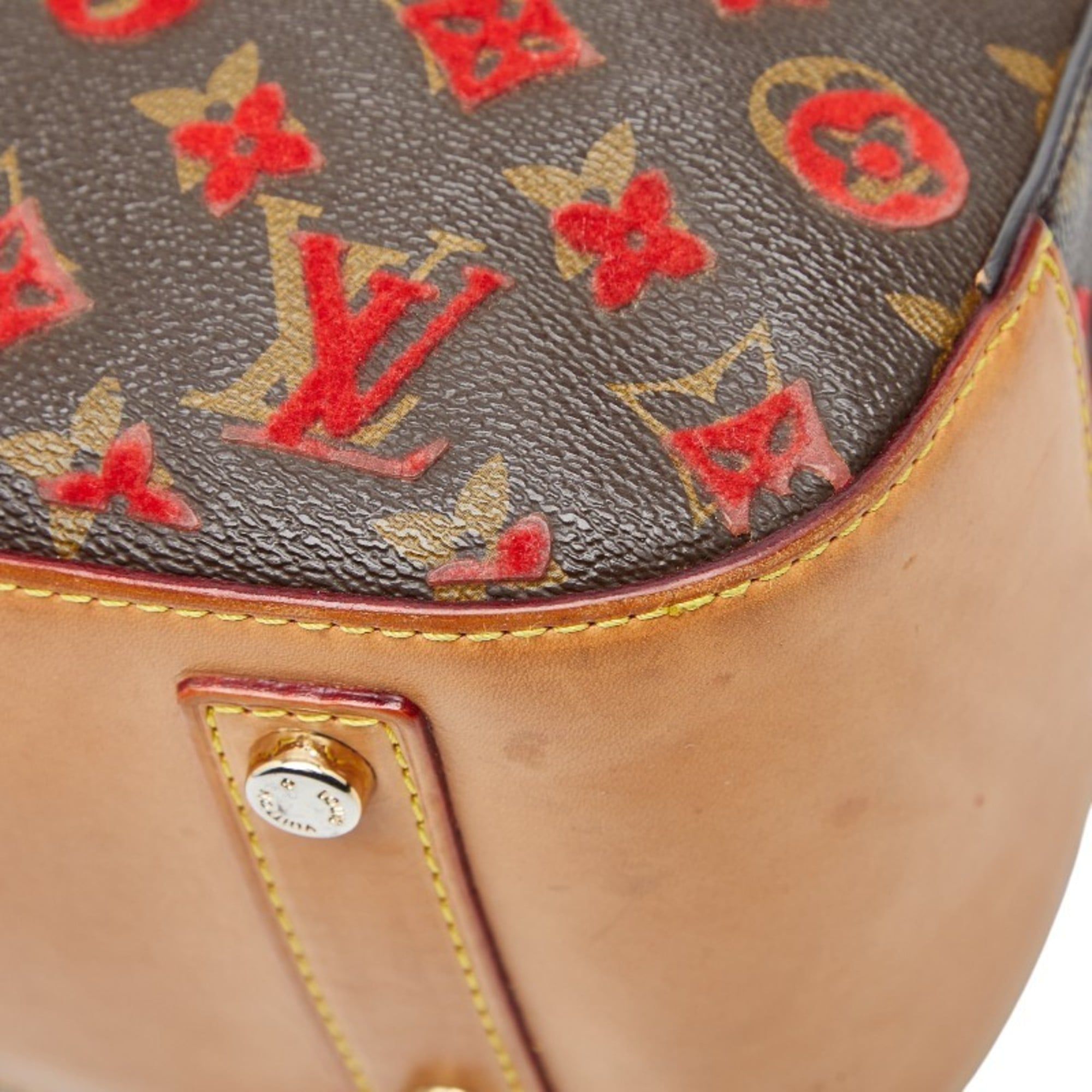 Louis Vuitton Brown Pvc Leather Handbag (Pre-Owned)