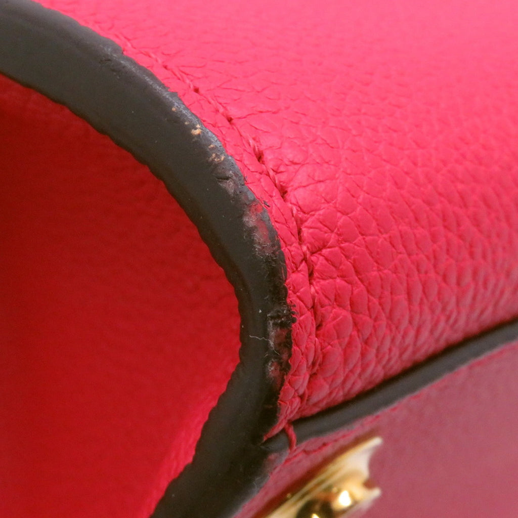 Louis Vuitton Noir Rouge Leather Handbag Shoulder Bag (Pre-Owned)