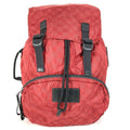 Louis Vuitton Black Red Color Nylon Backpack (Pre-Owned)