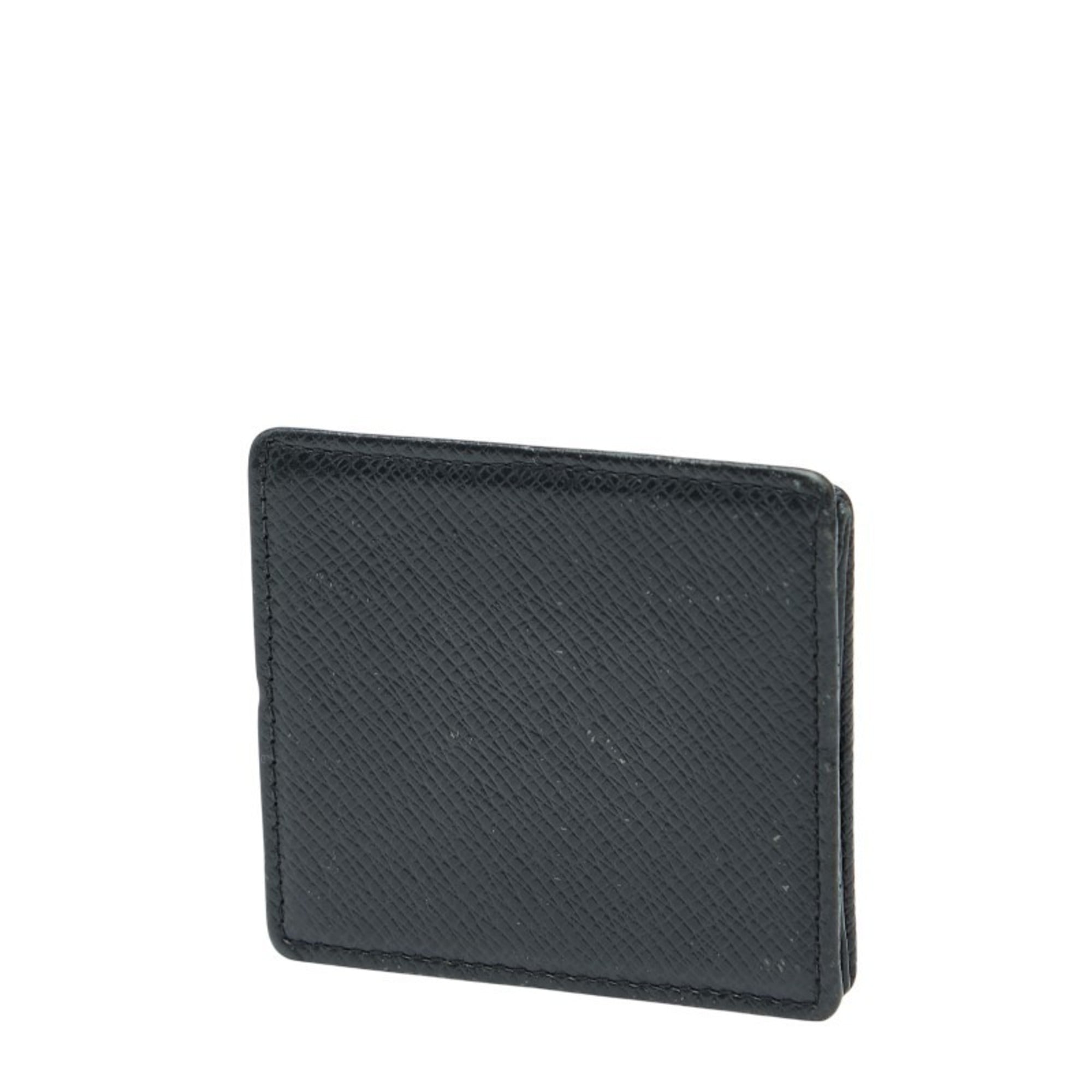 Louis Vuitton Ardoise Black Taiga Leather Coin Purse/Coin Case (Pre-Owned)
