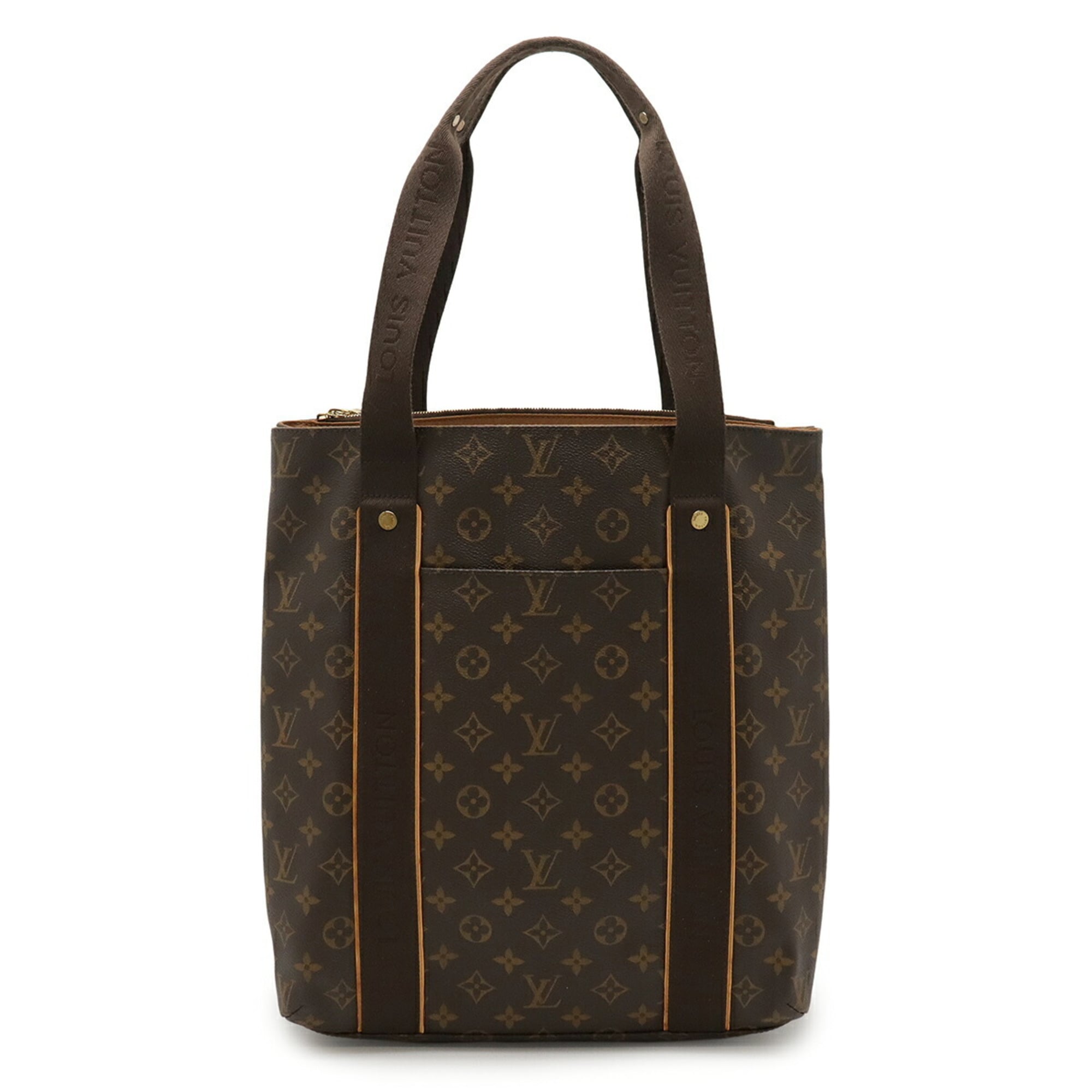 Louis Vuitton Brown Canvas Shoulder Bag Tote Bag (Pre-Owned)