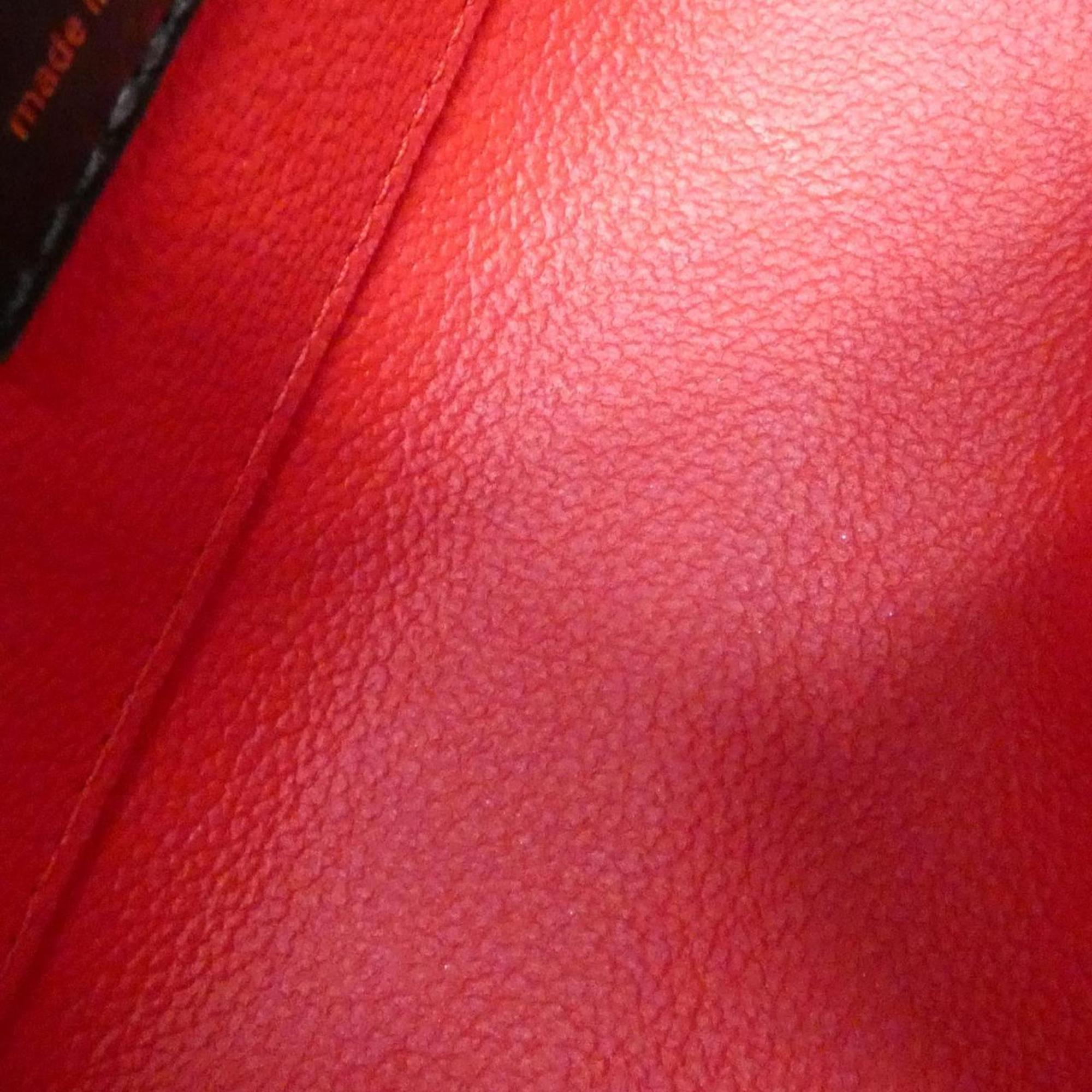 Louis Vuitton Marron Coated Canvas Pouch (Pre-Owned)