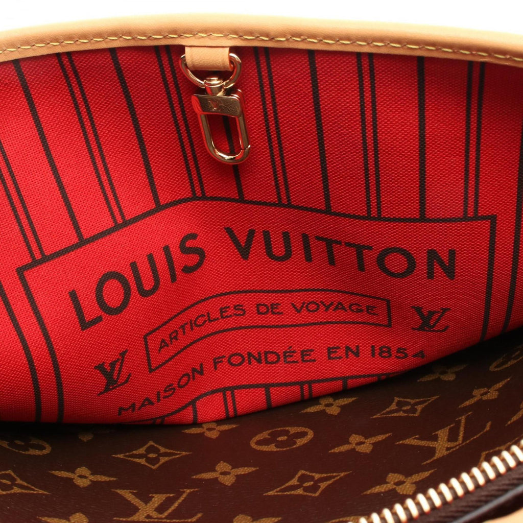 Louis Vuitton Brown Monogram Coated Canvas Leather Handbag (Pre-Owned)