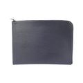 Louis Vuitton Blue Marine Leather Clutch Bag Pochette (Pre-Owned)