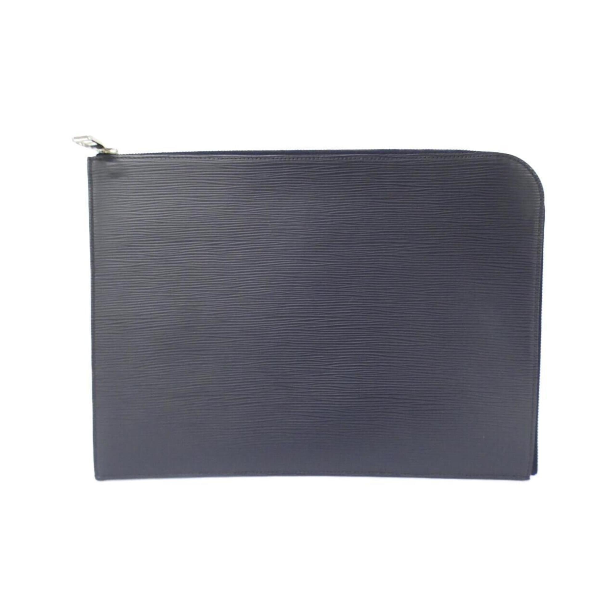 Louis Vuitton Blue Marine Leather Clutch Bag Pochette (Pre-Owned)