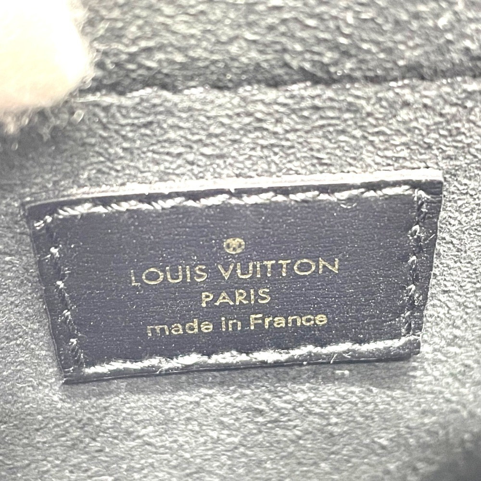 Louis Vuitton Black Blue Jacquard Handbag (Pre-Owned)
