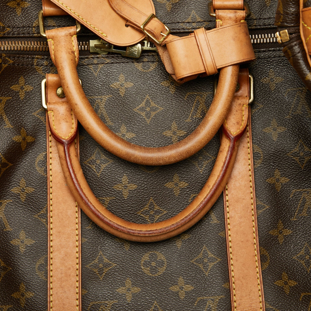 Louis Vuitton Monogram Brown Pvc Leather Boston Bag Shoulder Bag (Pre-Owned)
