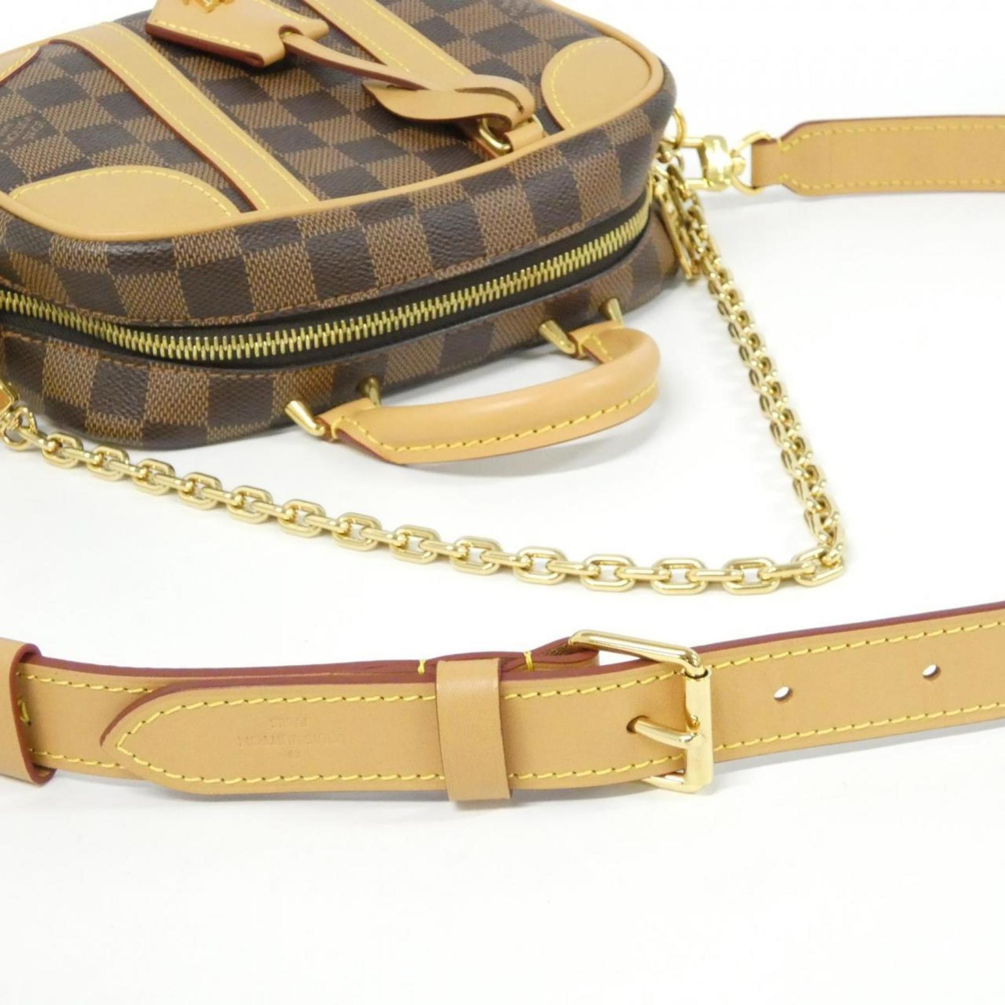 Louis Vuitton Ebene Coated Canvas Shoulder Bag (Pre-Owned)