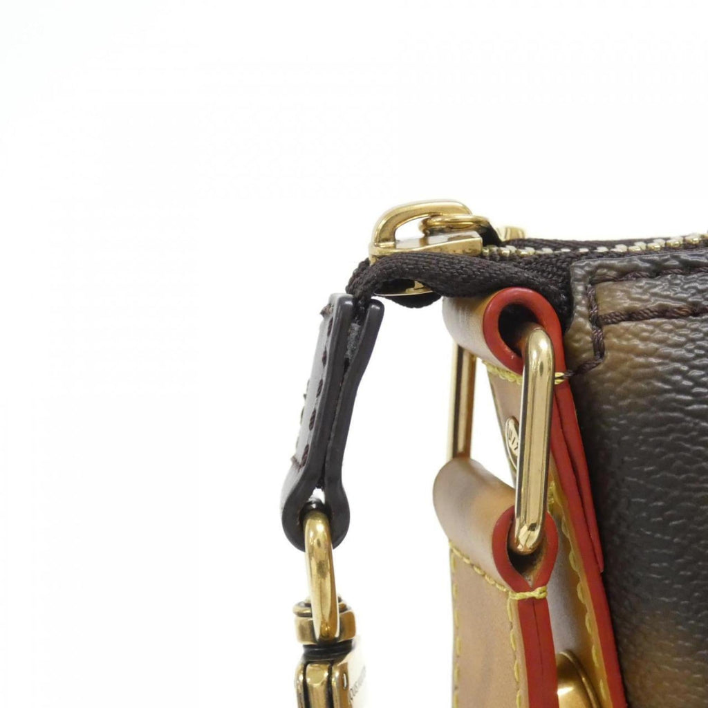Louis Vuitton Brown Coated Canvas Shoulder Bag (Pre-Owned)