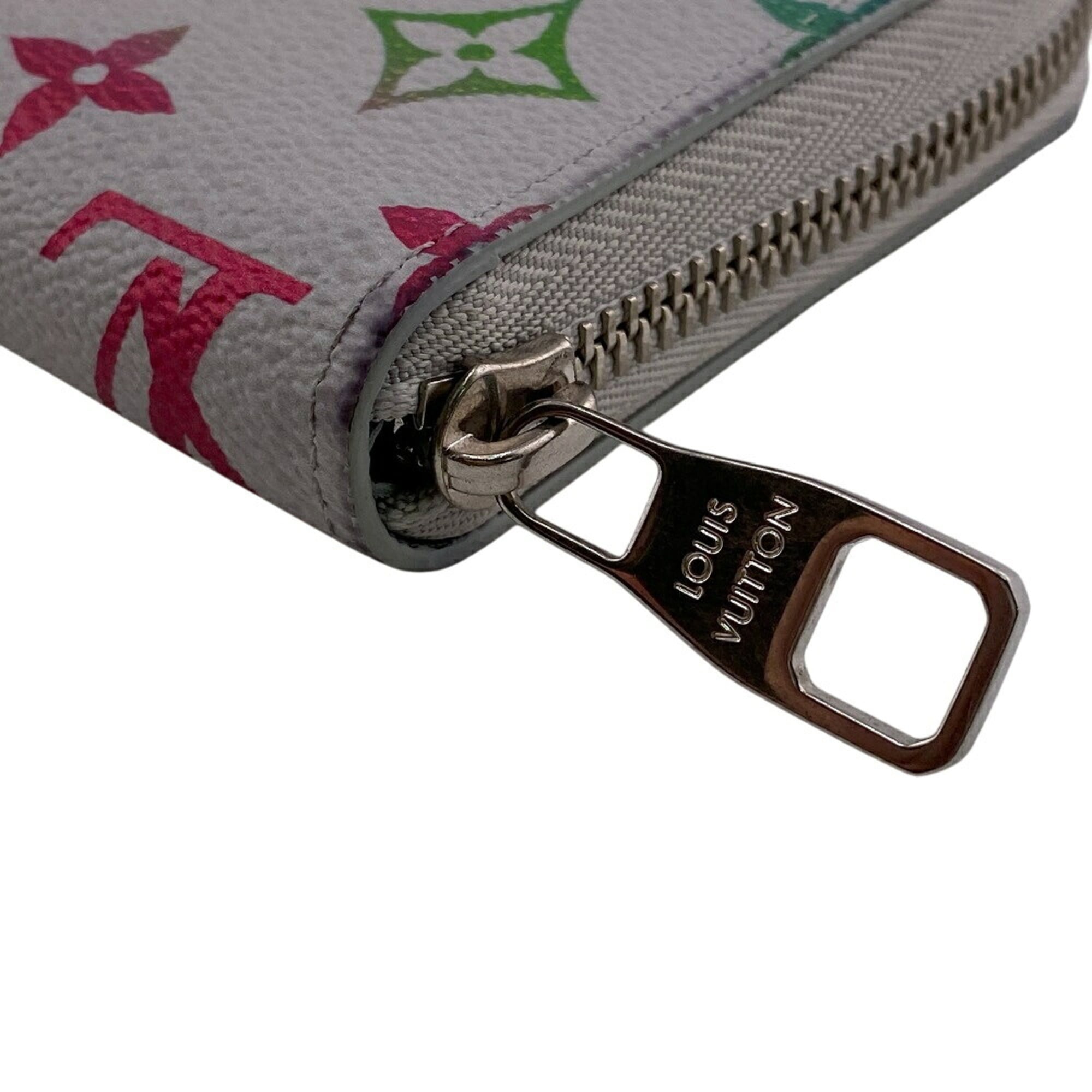 Louis Vuitton Gray Leather Long Wallet (Bi-Fold) (Pre-Owned)