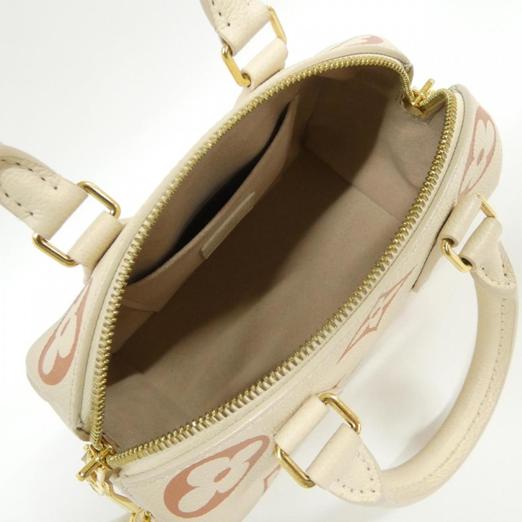 Louis Vuitton Cream White Leather Boston Bag (Pre-Owned)