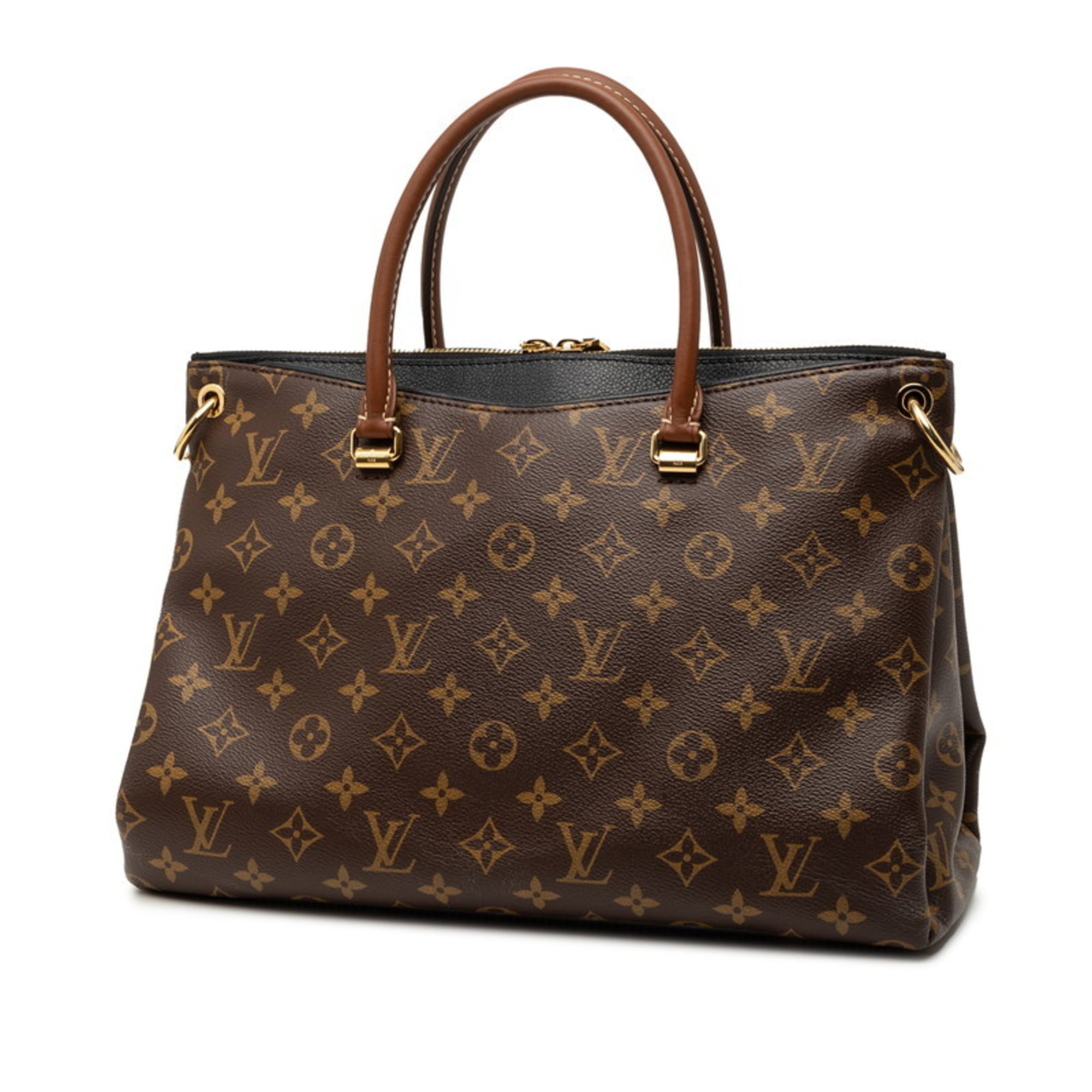 Louis Vuitton Black Brown Monogram Monogram Handbag Shoulder Bag (Pre-Owned)