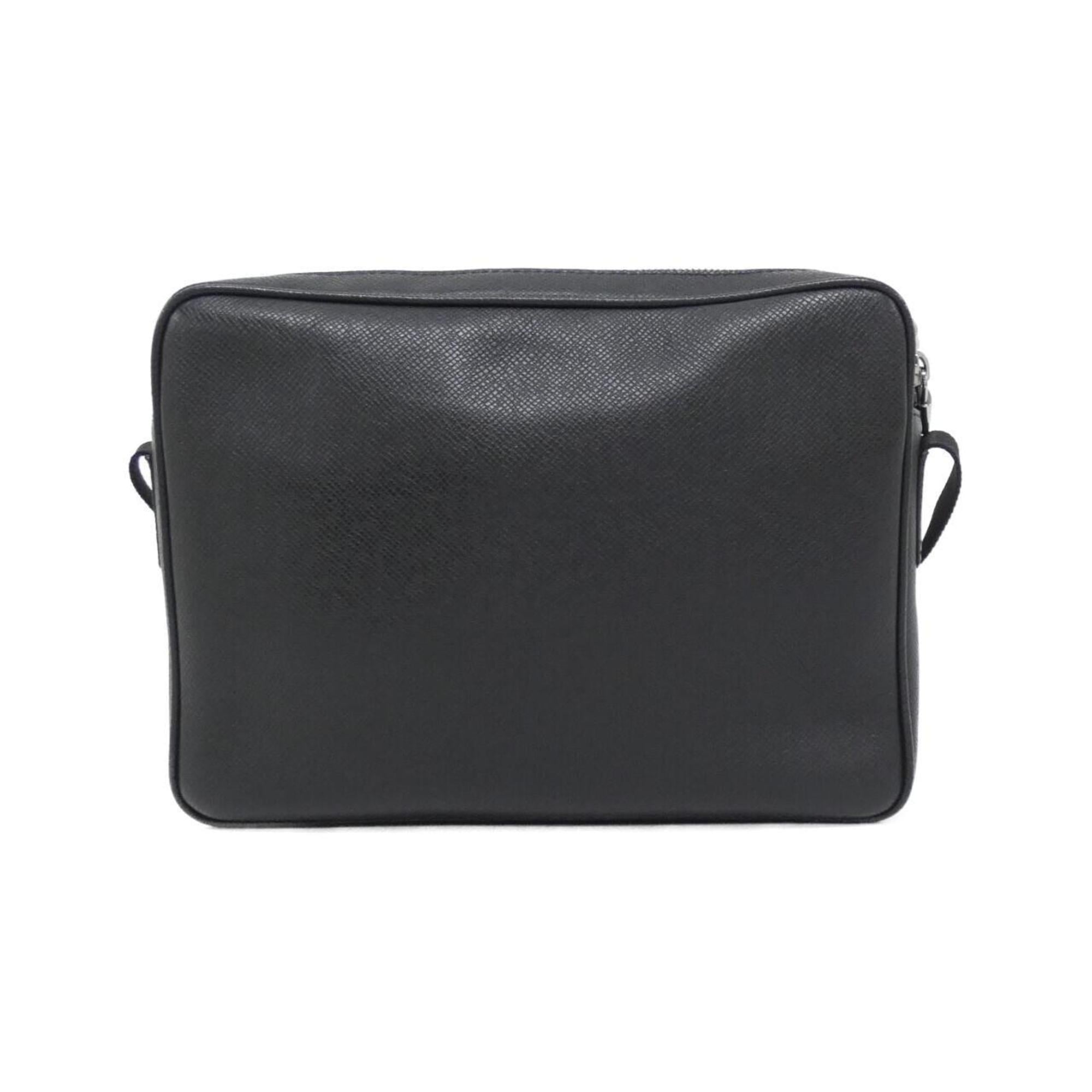 Louis Vuitton Black Leather Shoulder Bag (Pre-Owned)