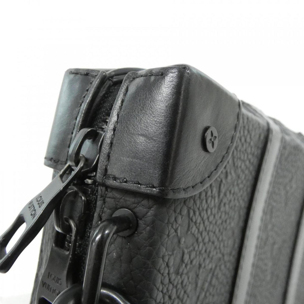 Louis Vuitton Black Leather Shoulder Bag (Pre-Owned)