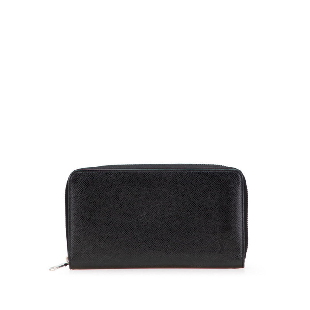 Louis Vuitton Taiga Black Noir Leather Coin Purse/Coin Case (Pre-Owned)